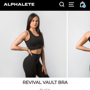 Black vault bra small